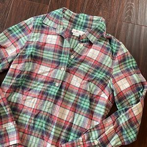 Vineyard Vines Plaid Half Button Down Shirt